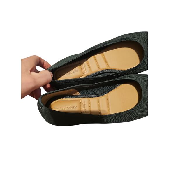 Cynthia Rowley Chelsea green flats point toe like Rothys sz 8.5 SH353 - Picture 4 of 6